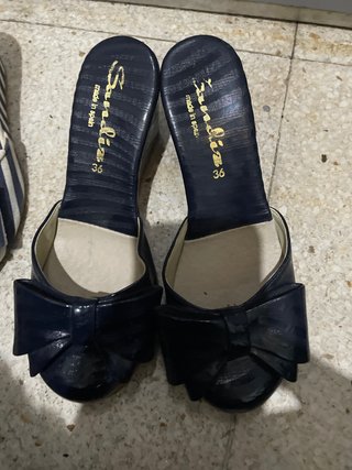 Sandalias de Fiesta Azul Marino Talla 36