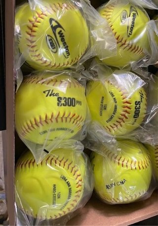 6 Pelotas de Softball Weston S300 Pro