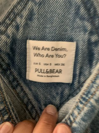 Peto Vaquero Pull&Bear Azul Talla S