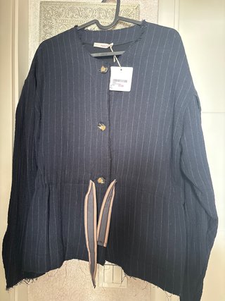 Chaqueta Azul a Rayas Diplomáticas Pesta
