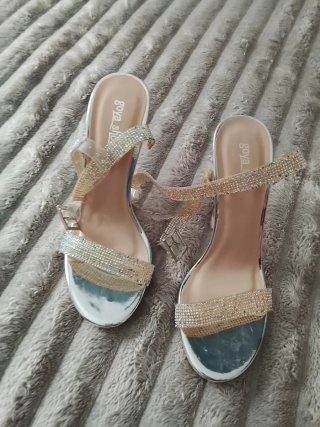 Sandalias de Tacón Goya Shoes Plateadas