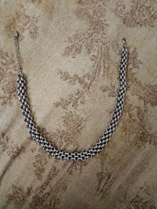Collar de cadena Mango plateado