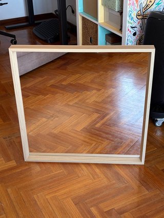 Espejo cuadrado Ikea Nissedal - color madera