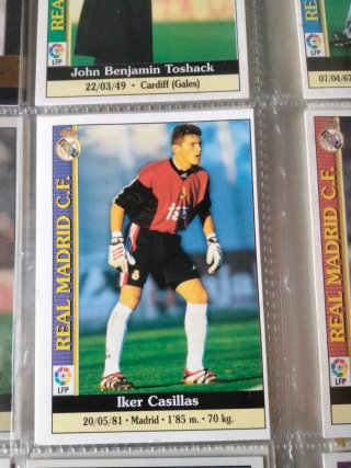 Cromo Iker Casillas Mundicromo Liga 99/00 Rookie