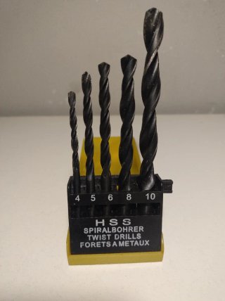 Juego 5 Brocas HSS para Metal 4-10 mm