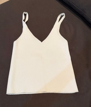 Camiseta de tirantes Stradivarius blanca XS