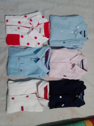 Lote de 6 camisas para niño