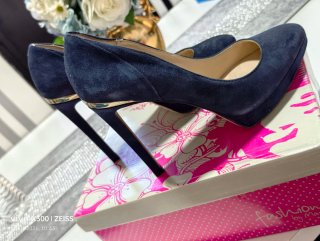Zapatos de salón azul marino Zara Woman