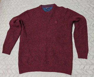 Jersey MCNEAL Rojo 100% Puré Lambswool
