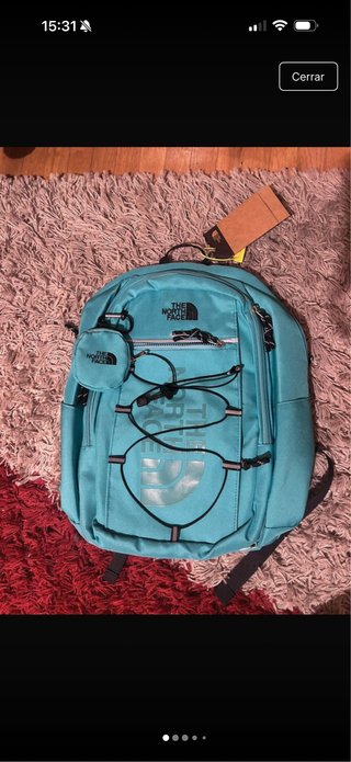 Mochila The North Face Turquesa