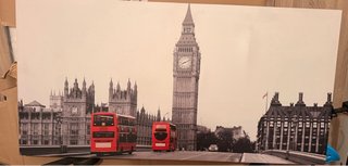Cuadro de Londres y Lámpara
