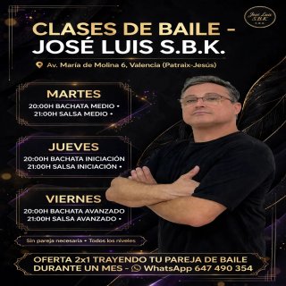CLASES SALSA Y BACHATA - 30€ PAREJA / 20€ SOLO -
