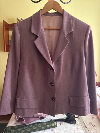 Chaqueta de vestir morada