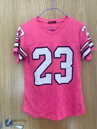 Camiseta Deportiva Rosa Talla S