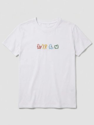 Camiseta Blanca Pokémon starter talla XS