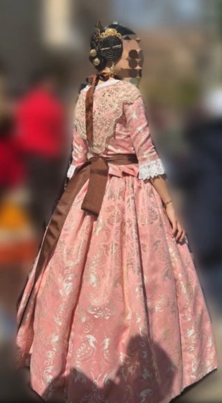 Traje de Fallera Rosa Bebé - 16 años aprox