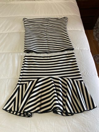 Falda talla M y top talla L conjunto zara