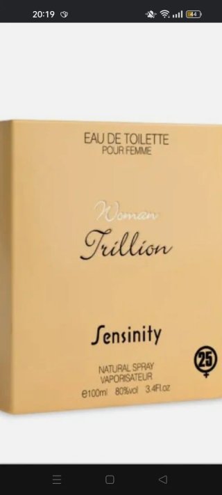 Eau de Toilette Woman Trillion Sensinity
