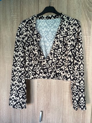 Camisa Estampada Cruzada