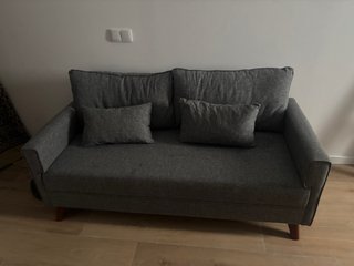 Sofá Gris de Tela
