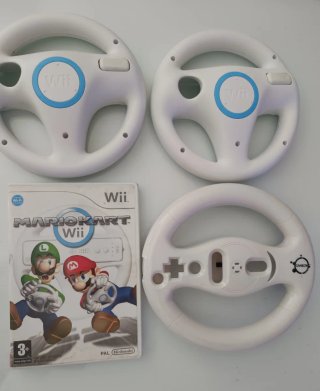 Mario Kart Wii + 3 Volantes