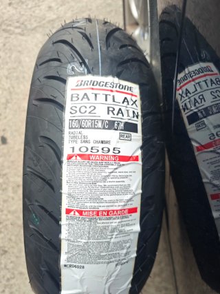 Neumático Bridgestone Battlax SC2 Rain 160/60R15