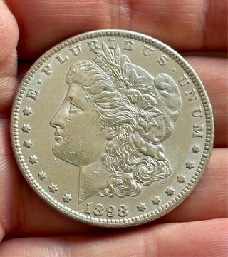 Moneda 1 Dólar Morgan 1898 EEUU Exc. estado