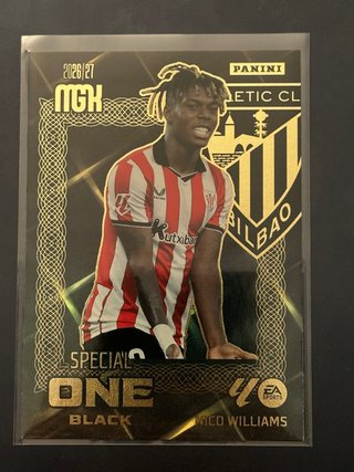 Carta Panini MGK Nico Williams Special One Black