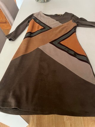 Vestido Manga Larga Geométrico