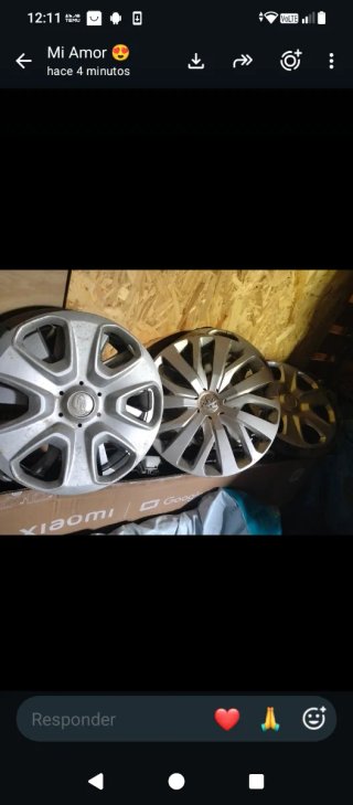 Lote de 8 Tapacubos Ford y Peugeot
