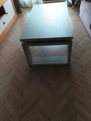 Mesa elevable acabado decapado