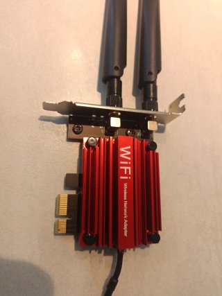Tarjeta PCIe Wi-Fi 6E bluetooth 5.3 low profile