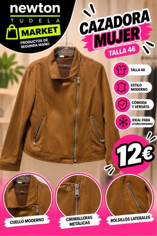 Cazadora de mujer marrón