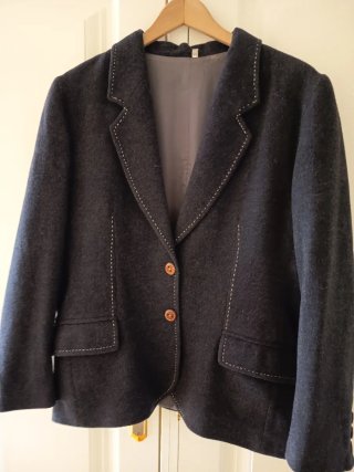 Blazer de lana gris