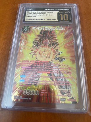Carta Dragon Ball SS4 Gogeta CGC 10 Pop3