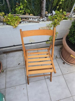Silla Plegable de Madera
