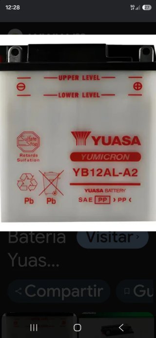 Batería Yuasa Yumicron YB12AL-A2