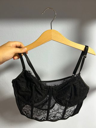 Corset Negro de Encaje
