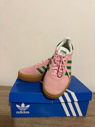 Adidas Gazelle Bold Rosa y Verdes