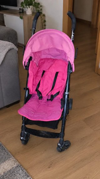 Carro de Paseo Plegable Rosa