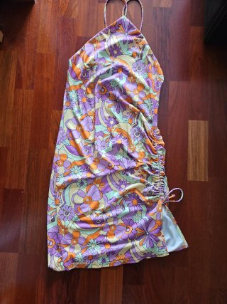 Vestido corto de verano estampado