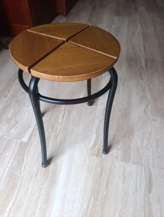 Lote 4 Taburetes de Cocina Madera y Acero
