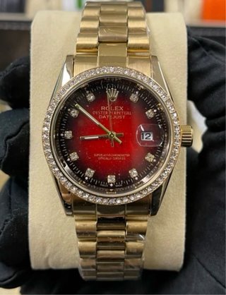 Reloj Datejust Dorado y Rojo