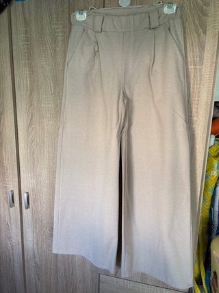 Pantalón Ancho Beige