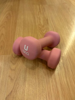 Set de 2 Pesas de 1 kg Rosas