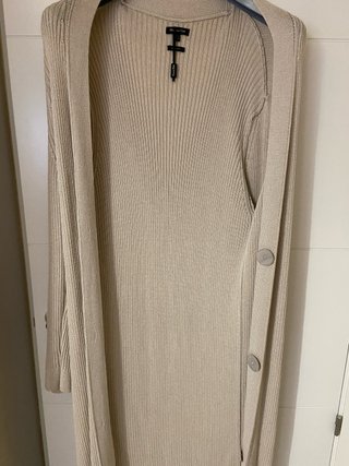 Chaqueta Larga Massimo Dutti Beige