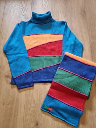 Conjunto Jersey y Bufanda lana. Original AGATHA