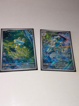 Cartas Pokémon Froakie y Frogadier