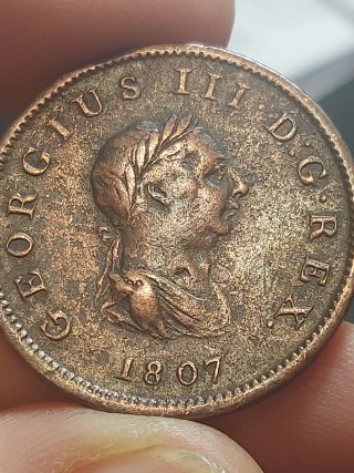 Moneda Jorge III 1807