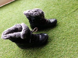 Botas de Nieve Negras con Forro